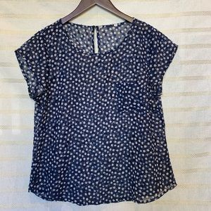 5/$25 Navy Polka Dot Top
